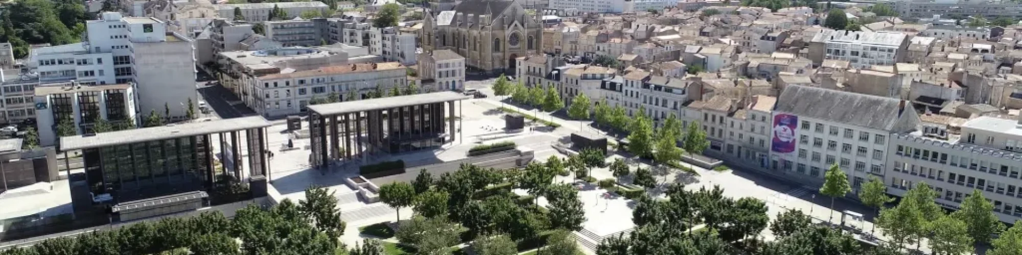 Ville de Niort vue de haut